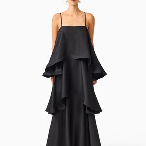 Elliatt Black Layered Maxi Dress